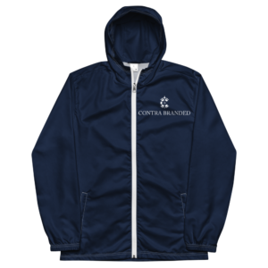 CONTRABRANDED Men's Windbreaker Navy Blue