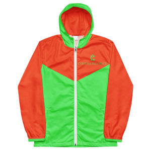 CONTRABRANDED Men's Windbreaker Lime Green & Orange