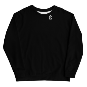 CONTRABRANDED Logo Sweater White on Black