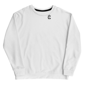 CONTRABRANDED Logo Sweater Black on White