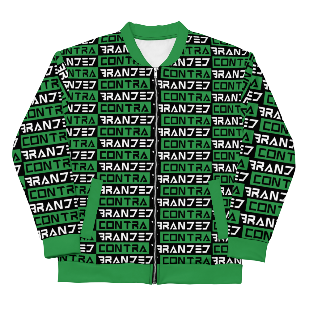 Classic Type Bars Green Unisex Jacket — front view