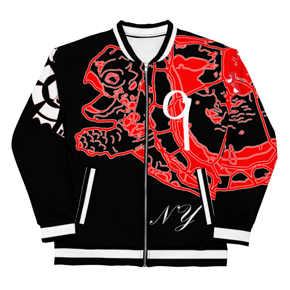 Baby Shell Black & Red Unisex Jacket — front view